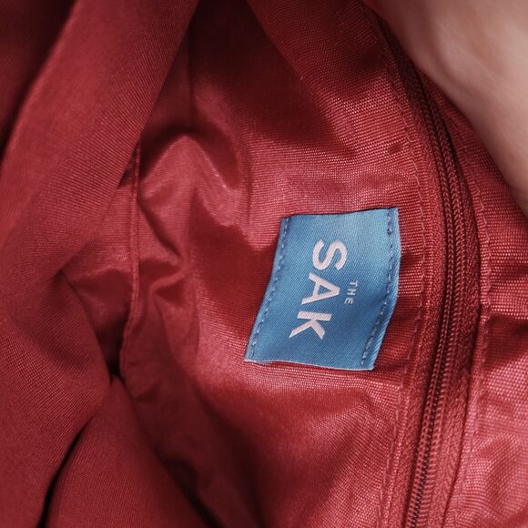 The Sak Small Pink Woven Silver Zipper & Charm Shoulder bag - Picture 8 of 13